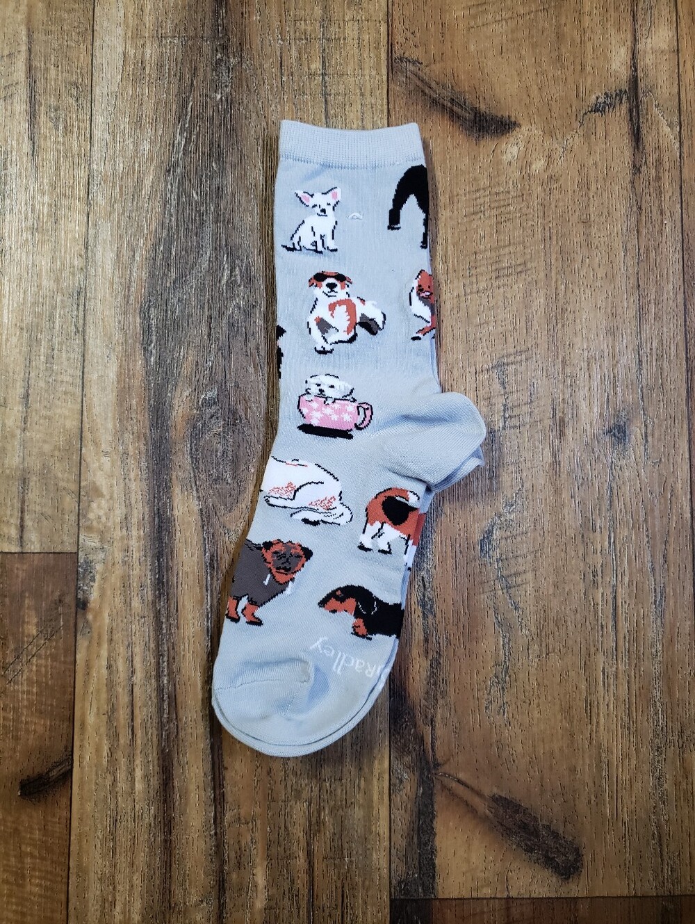 Vera Bradley Dog Show Pattern Crew Socks - Picture 1 of 2